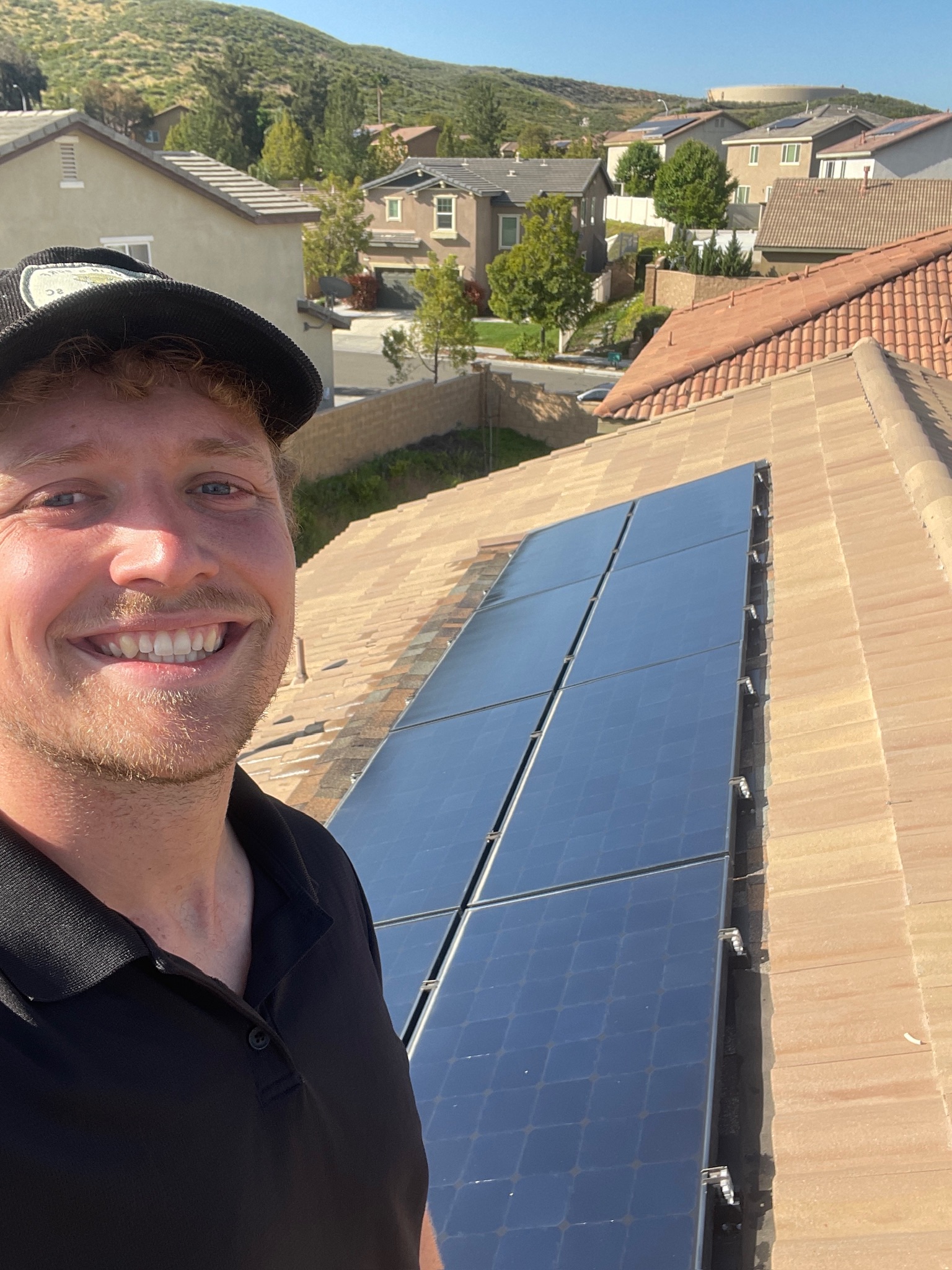 picture after solar panel cleaning service